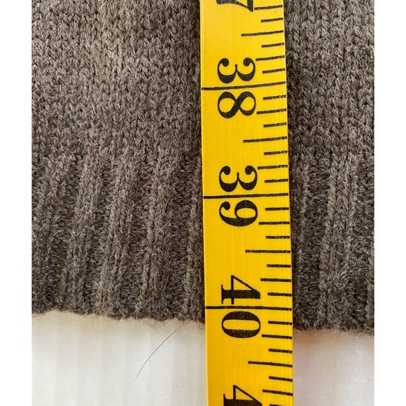 Alyx Womens Grey with Brown Undertones Scoop Neck Sweater Dress Size XL - Picture 4 of 8